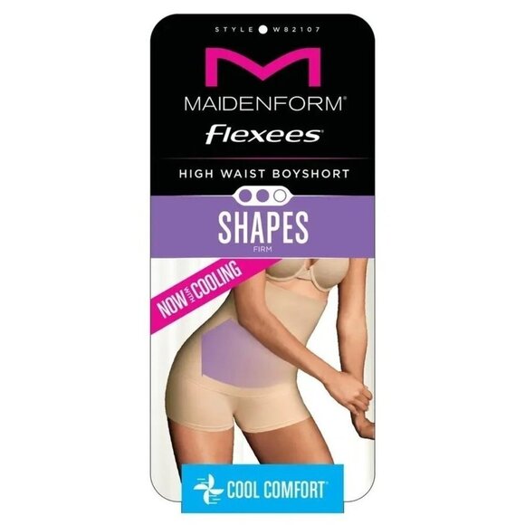 NWT MAIDENFORM High Waist Boyshort With Cool Comfort SIZE XL COLOR BLack - Picture 5 of 9